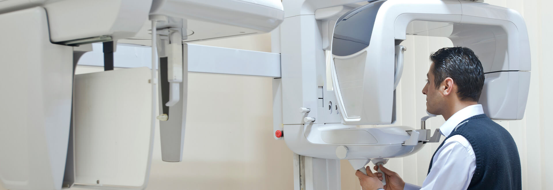 man getting xrays