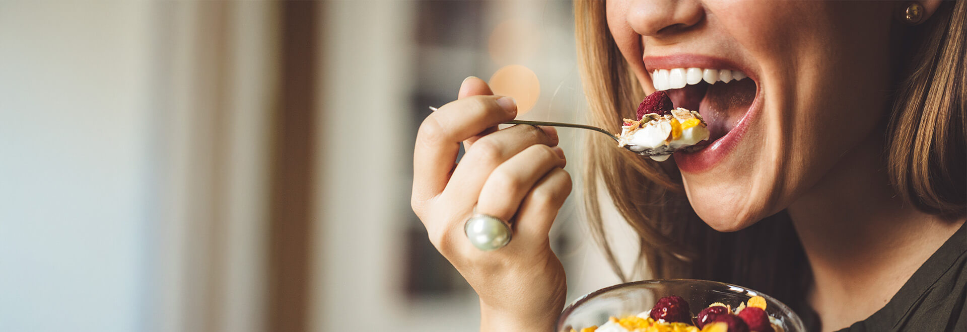 woman eating