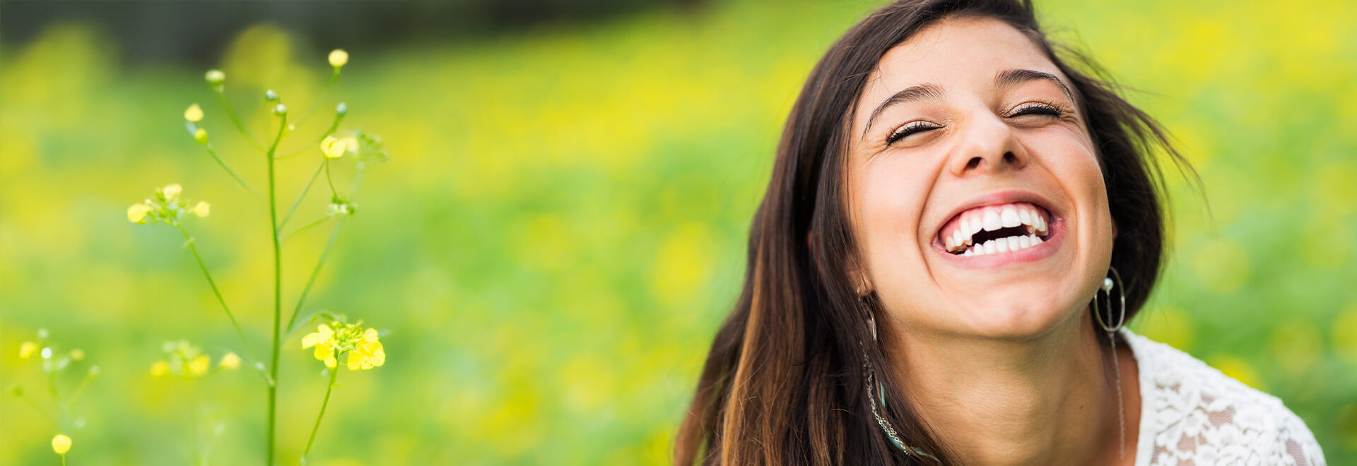 woman laughing