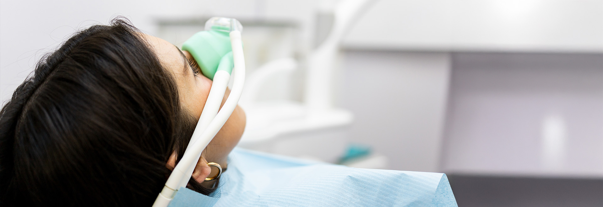 woman being sedated
